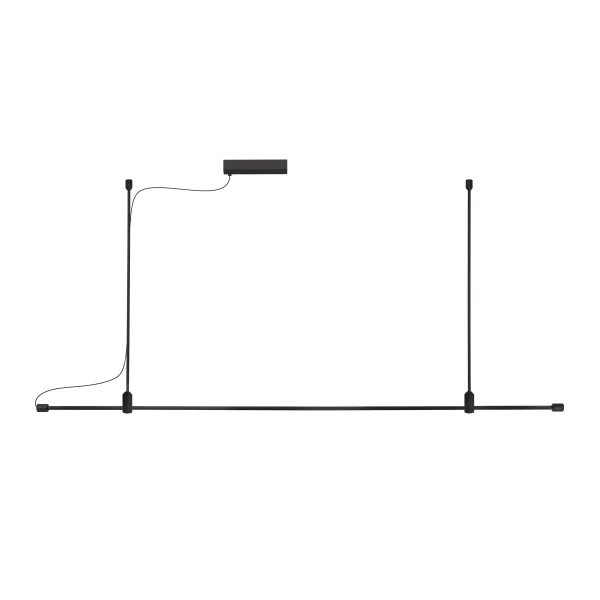 Nova Luce Grammi - système de rail magnétique - 200 x 120 cm - noir