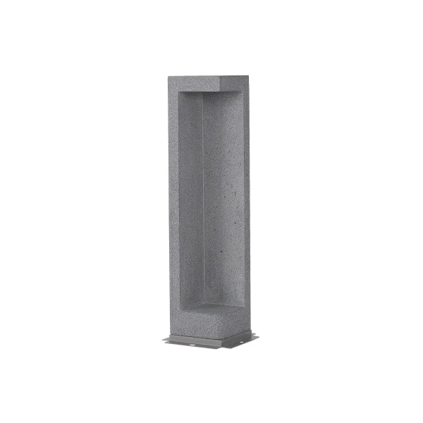 Nova Luce Grante - lampe de jardin - 12 x 12 x 53 cm - 5W LED inclus - IP65 - gris