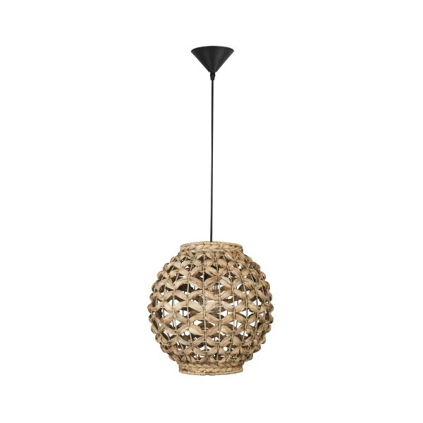 Nova Luce Griffin - lampe suspendue - Ø 30,5 x 215 cm - brun clair