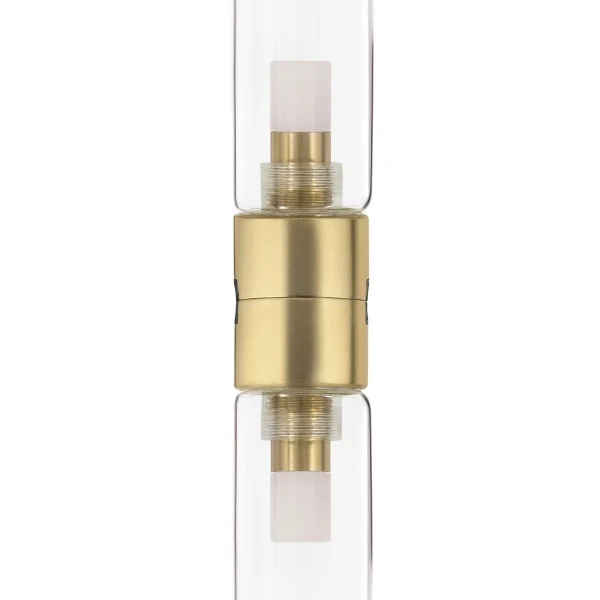 Nova Luce Gru - point lumineux système de rail magnétique - Ø 5 x 27 cm - 8W LED inclus - laiton satiné