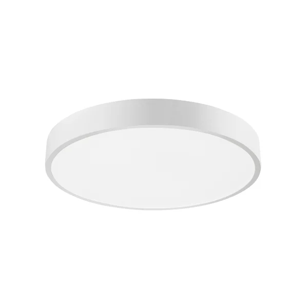 Nova Luce Hadon - plafonnier - Ø 40 x 5 cm - 24W LED inclus - blanc sable et blanc mat