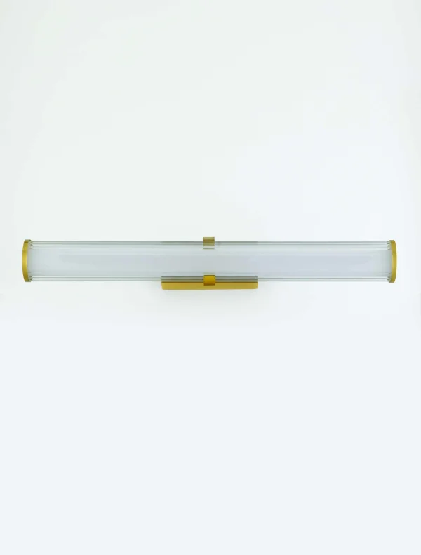 Nova Luce Hedula - applique murale - 63 x 12 x 8,2 cm - 23W LED inclus - IP44 - or sablé