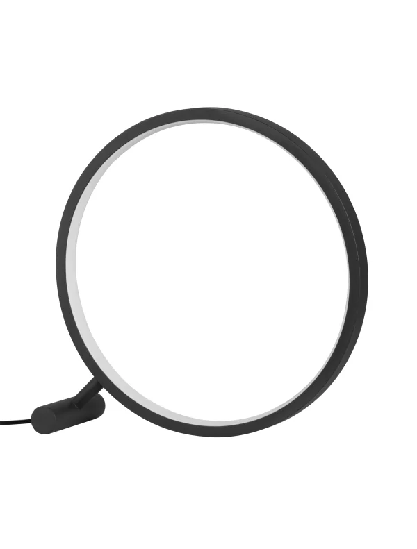 Nova Luce Hola - lampe à poser - Ø 29 x 29 cm - 12W LED inclus - noir sablé