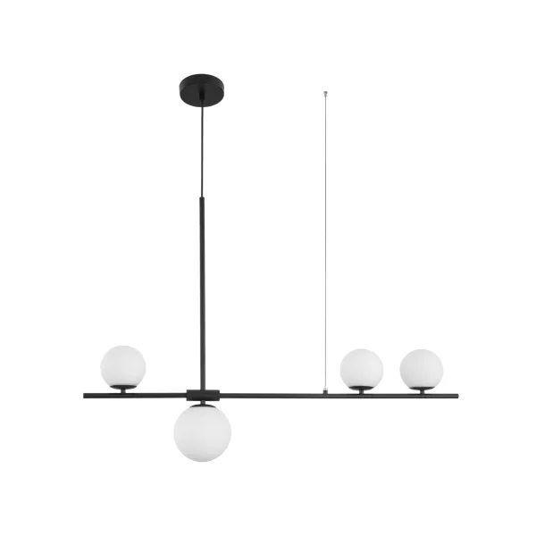 Nova Luce Impero - lampe suspendue - 100 x 15 x 120 cm - noir et blanc