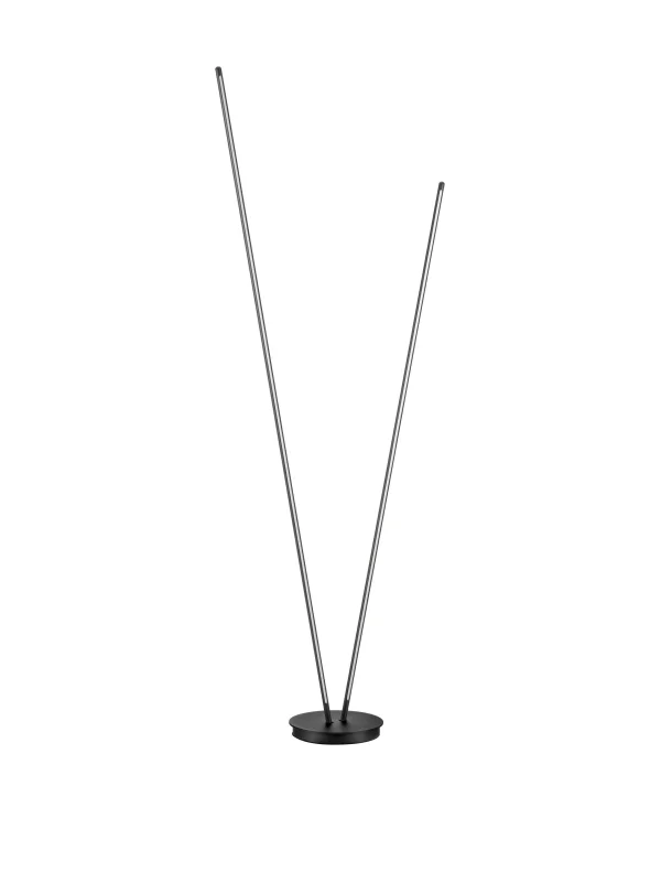 Nova Luce Intec - lampadaire - Ø 26 x 184 cm - 33W dimmable LED inclus - noir sablé