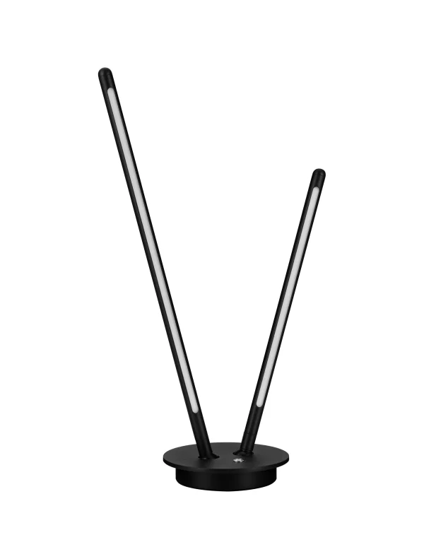 Nova Luce Intec - lampe de table - Ø 15 x 50 cm - 8W dimmable LED inclus - noir sablé