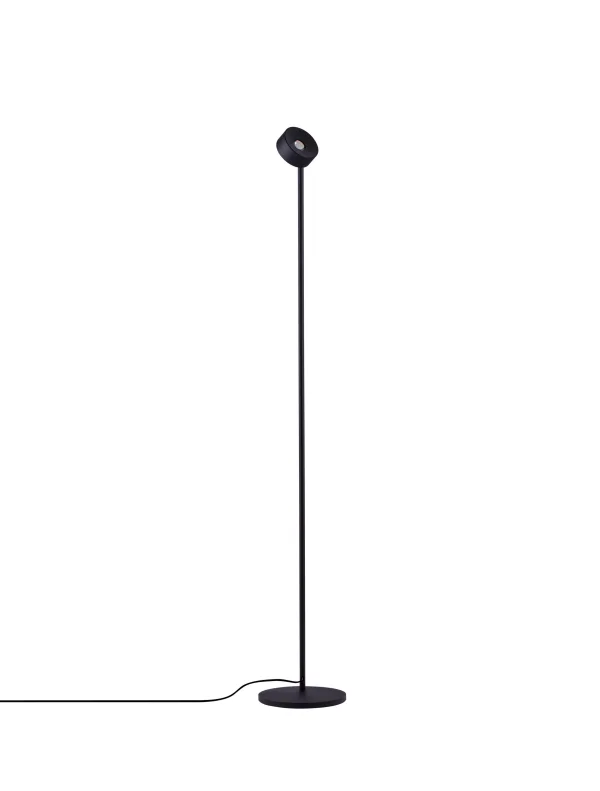 Nova Luce Irida - lampadaire - Ø 20 x 121 cm - 10W dimmable LED inclus - noir sablé