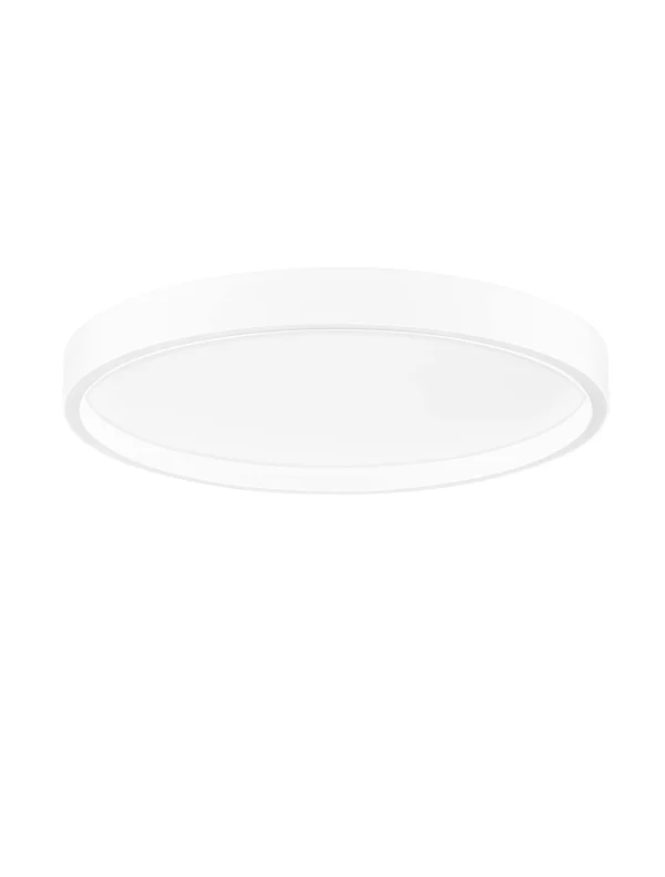 Nova Luce Istos - plafonnier - Ø 50 x 5 cm - 38W dimmable LED inclus - blanc sablé