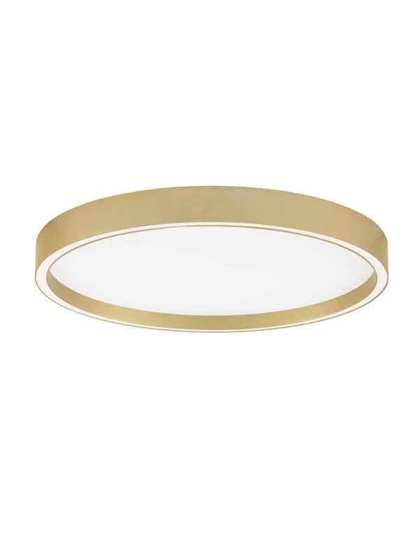 Nova Luce Istos - plafonnier - Ø 50 x 5 cm - 38W dimmable LED inclus - or brossé