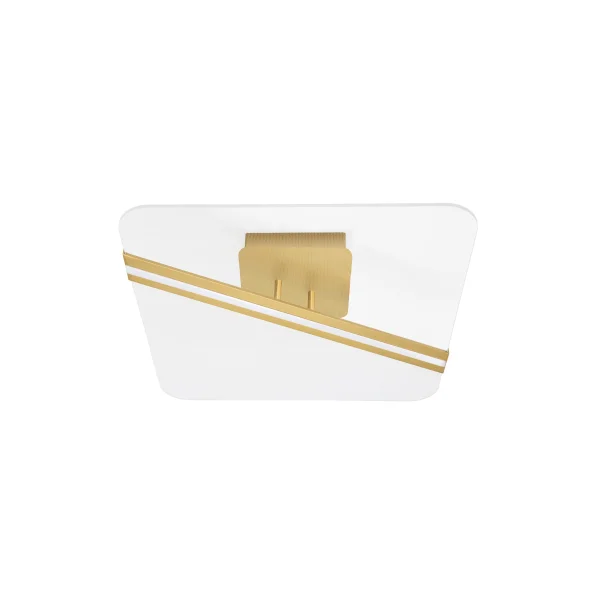 Nova Luce Jertuna - plafonnier - 50 x 50 x 11,5 cm - 33W LED inclus - or