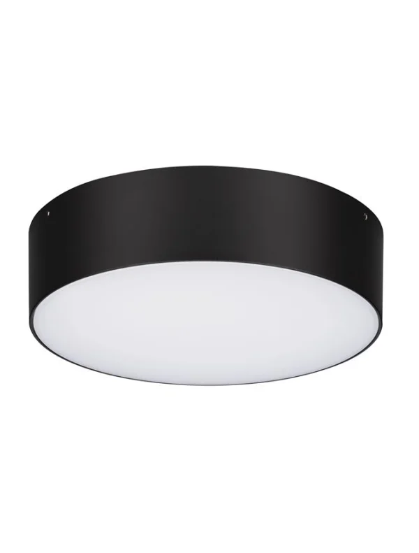 Nova Luce Judi - plafonnier - Ø 22 x 6 cm - 20W LED inclus - IP65 - noir