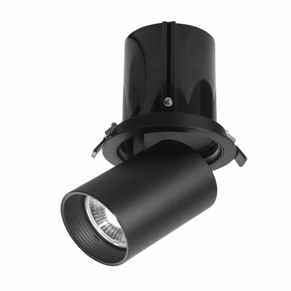 Nova Luce Juno - spot encastré - Ø 96 mm, dimension d’encastrement Ø 85 mm - LED 15W dimmable incluse - noir