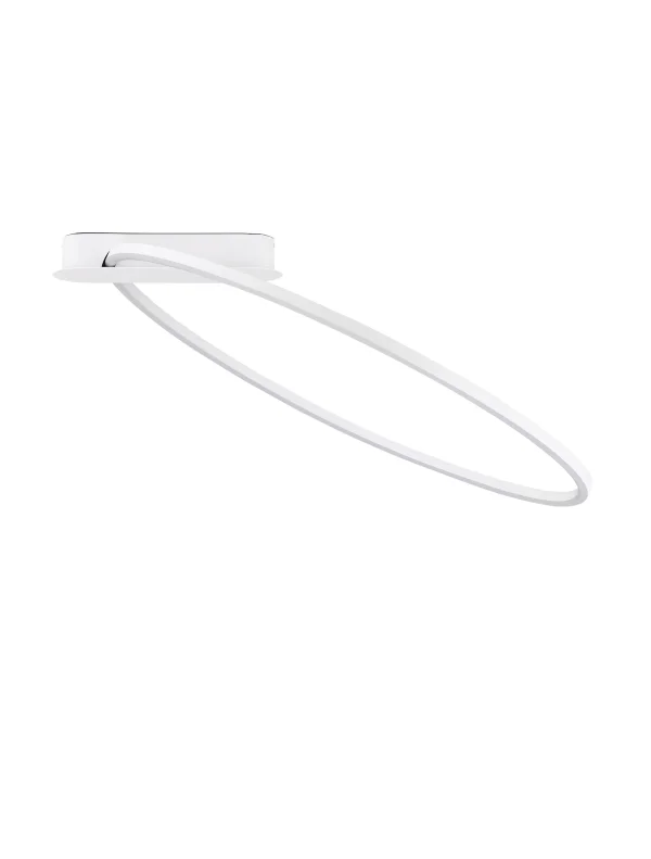 Nova Luce Kiklos - plafonnier - Ø 64 x 30 cm - 30W dimmable LED inclus - blanc sablé