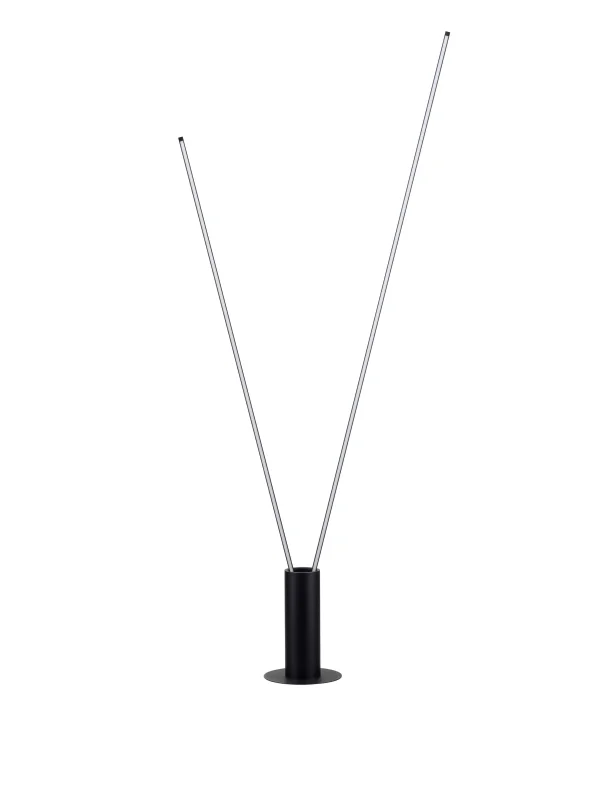 Nova Luce Kimolia - lampadaire - Ø 22 x 180,7 cm - 49W dimmable LED inclus - noir mat