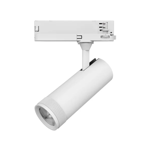 Nova Luce Kors - Spot sur rail triphasé - Ø 6 x 17 cm - 20W LED inclus - blanc sable