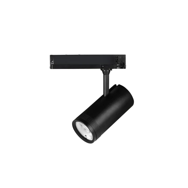 Nova Luce Kors - Spot sur rail triphasé - Ø 8,5 x 18 cm - 38W LED inclus - noir sable