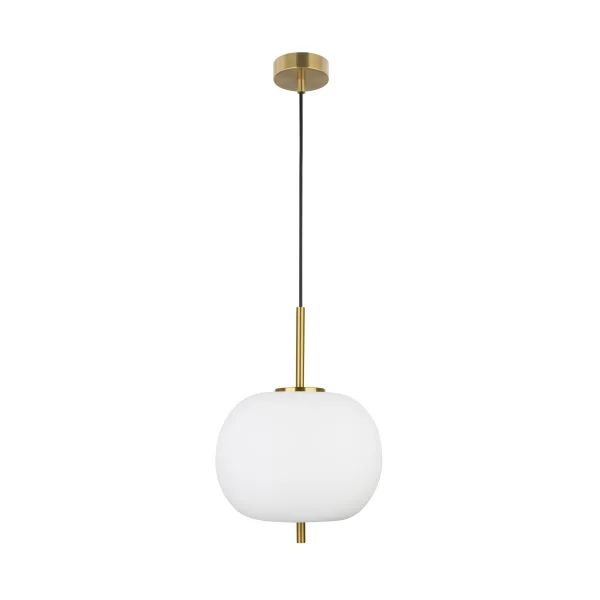 Nova Luce Lato - lampe suspendue - Ø 30 x 120 cm - laiton antique