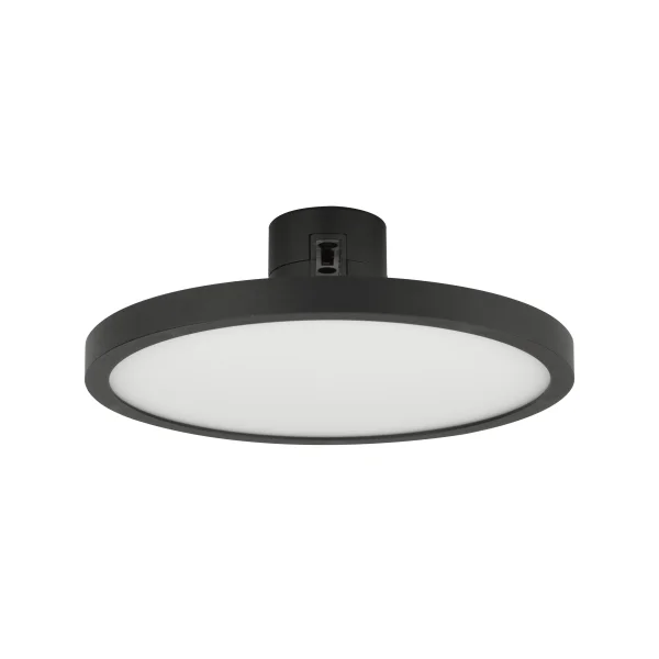 Nova Luce Libo - point lumineux système de rail magnétique - Ø 16 x 6 cm - 15W LED inclus - noir sable