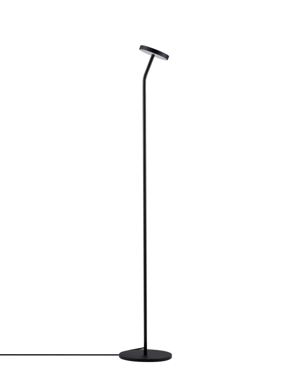 Nova Luce Logos - lampadaire - Ø 21 x 123 cm - 9W LED inclus - noir sablé