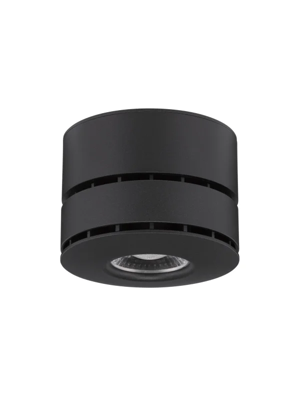 Nova Luce Lot - spot en saillie - Ø 10 x 7 cm - 15W LED inclus - noir