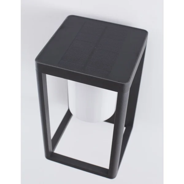 Nova Luce Loveto - applique d'extérieur avec capteur solaire et interrupteur - 14,5 x 16,2 x 24 cm - 1,5W LED dimmable inclus - IP65 - anthracite