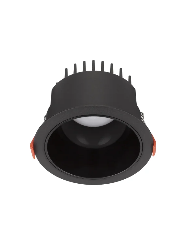 Nova Luce Luela - spot encastré - Ø 11,5 cm - taille encastrée Ø 10,5cm - 20W LED inclus - noir