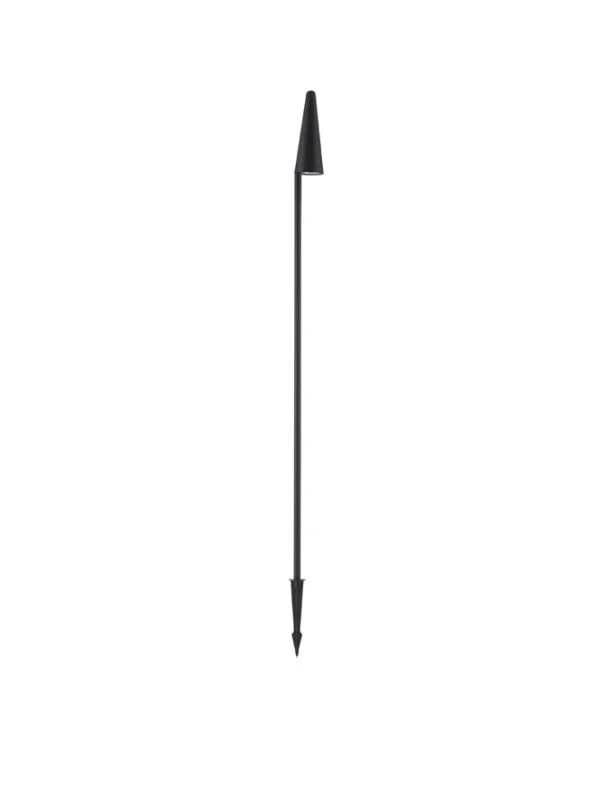 Nova Luce Mabel - lampe de jardin sur pique - Ø 7,8 x 150 x 7,8 cm - 9W LED inclus - IP54 - anthracite foncé
