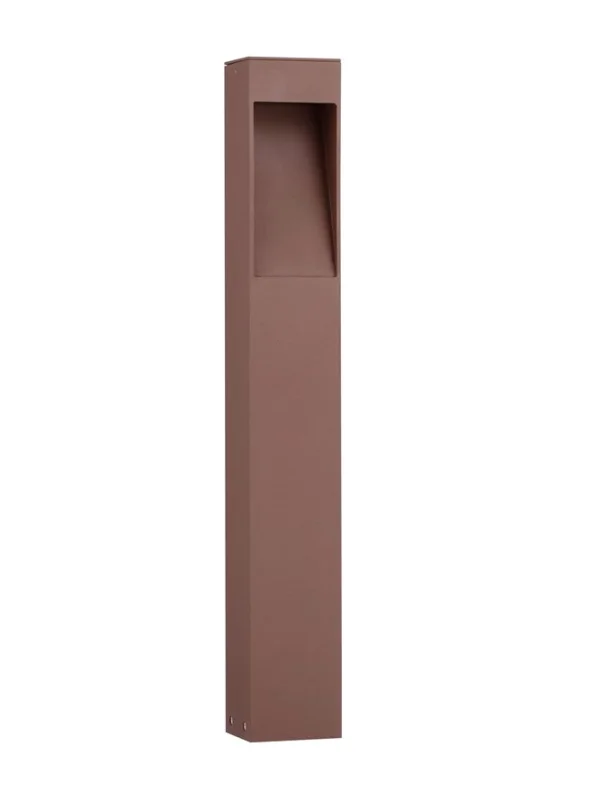 Nova Luce Maddi - lampe de jardin - 8,5 x 60 x 7,5 cm - 7W LED inclus - IP65 - corten sablé