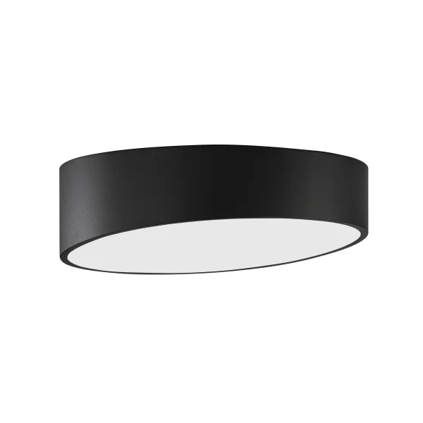 Nova Luce Maggio - plafonnier - Ø 40 x 12 cm - 30W LED inclus - noir sable et blanc mat