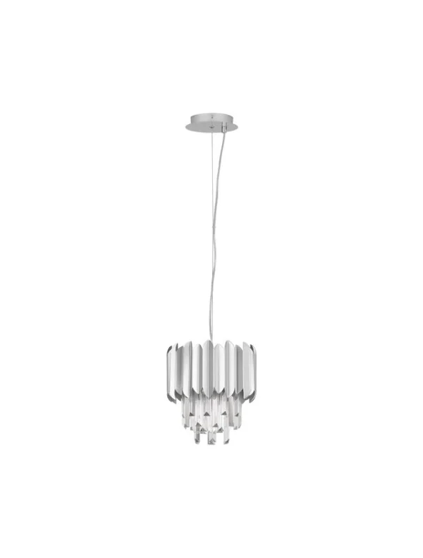 Nova Luce Magnolia - suspension - Ø 25 x 120 cm - chrome