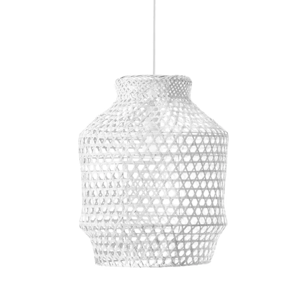 Nova Luce Mia - lampe suspendue - Ø 35 x 250 cm - blanc
