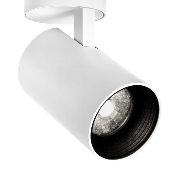 Nova Luce Miniair - spot en saillie - Ø 6,3 x 17 cm - 10W LED inclus - blanc