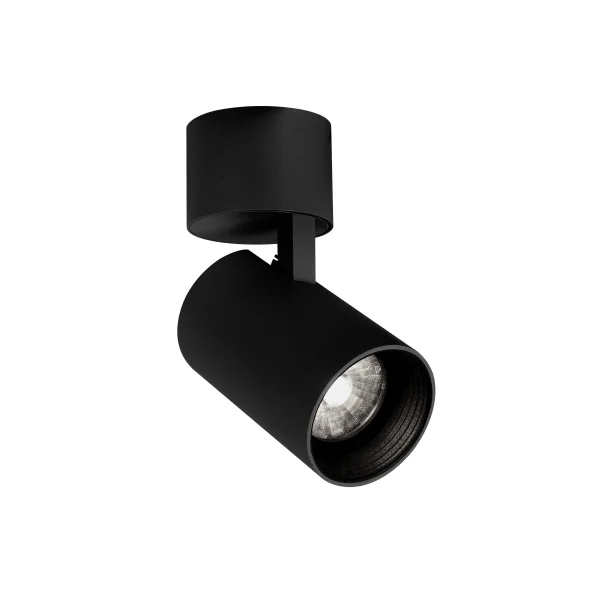Nova Luce Miniair - spot en saillie - Ø 6,3 x 17 cm - 10W LED inclus - noir
