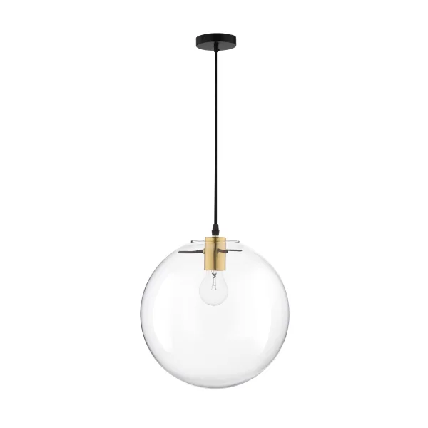 Nova Luce Mirale - lampe suspendue - Ø 30 x 187 cm - or et noir