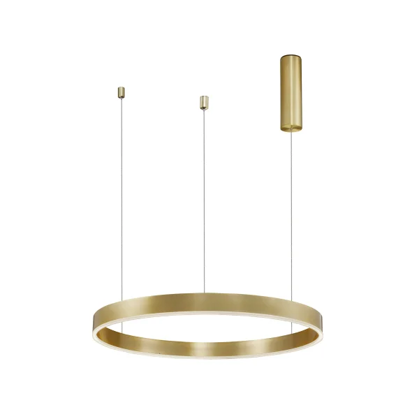 Nova Luce Motif - lampe suspendue - Ø 60 x 120 cm - 40W LED dimmable inclus - laiton doré