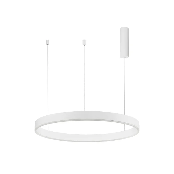 Nova Luce Motif - lampe suspendue - Ø 80 x 120 cm - 48W LED dimmable inclus - blanc sable