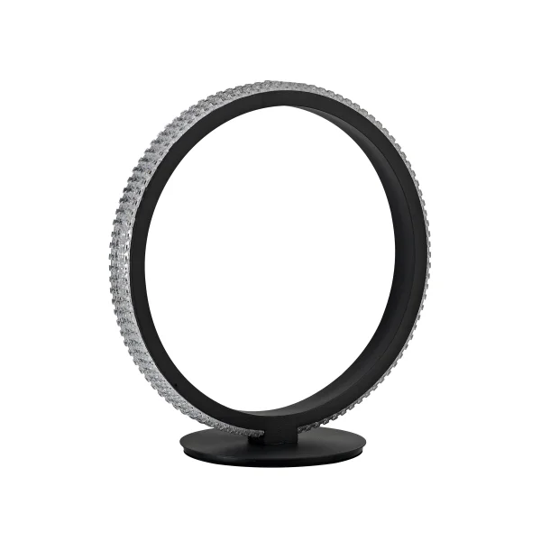 Nova Luce Nager - lampe de table - 29 x 25 x 30 cm - 11W LED inclus - noir sable