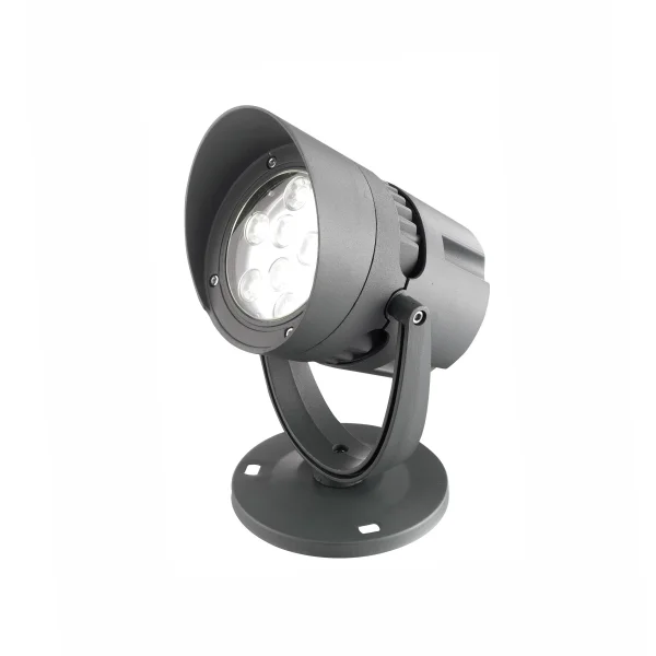 Nova Luce North - spot au sol - 20 cm - 18W LED inclus - IP65 - gris foncé