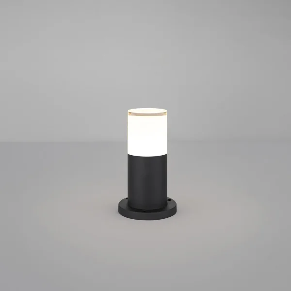 Nova Luce Noten - lampe de jardin - Ø 9 x 20 cm - 10W LED inclus - IP65 - noir sable