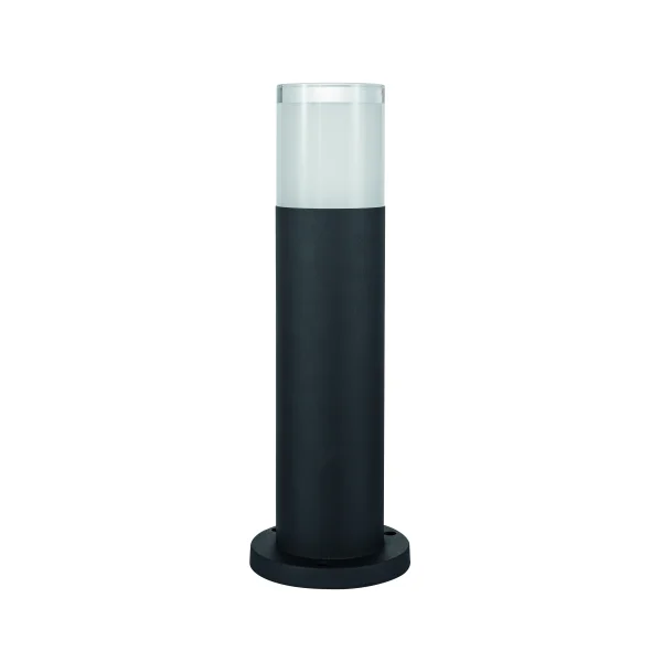 Nova Luce Noten - lampe de jardin - Ø 9 x 40 cm - 10W LED inclus - IP65 - noir sable