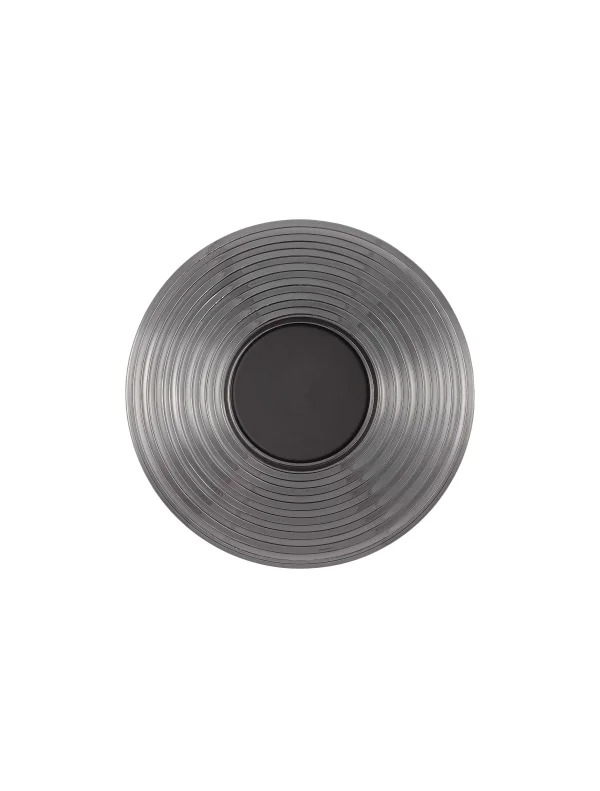 Nova Luce Nous - applique murale - Ø 30 x 30 cm - 8W LED inclus - noir nickel