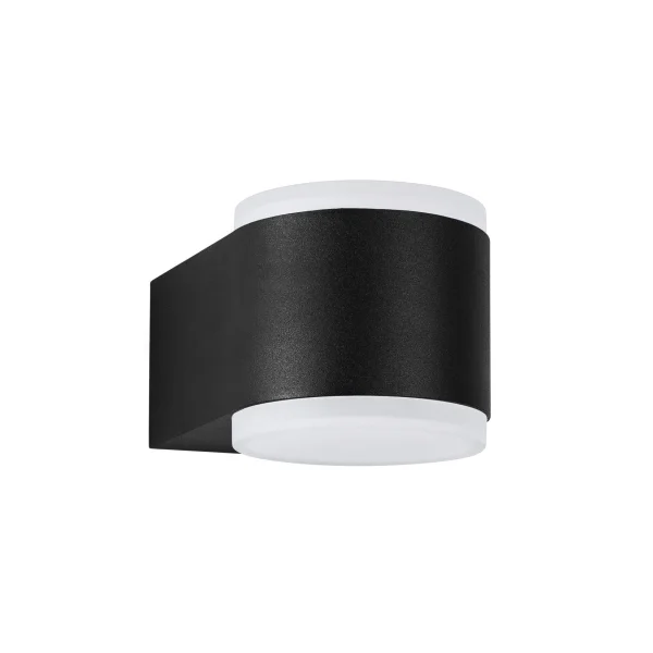 Nova Luce Nus - applique murale extérieure - 9 x 13,2 x 7,8 cm - 2 x 4W LED inclus - IP54 - noir