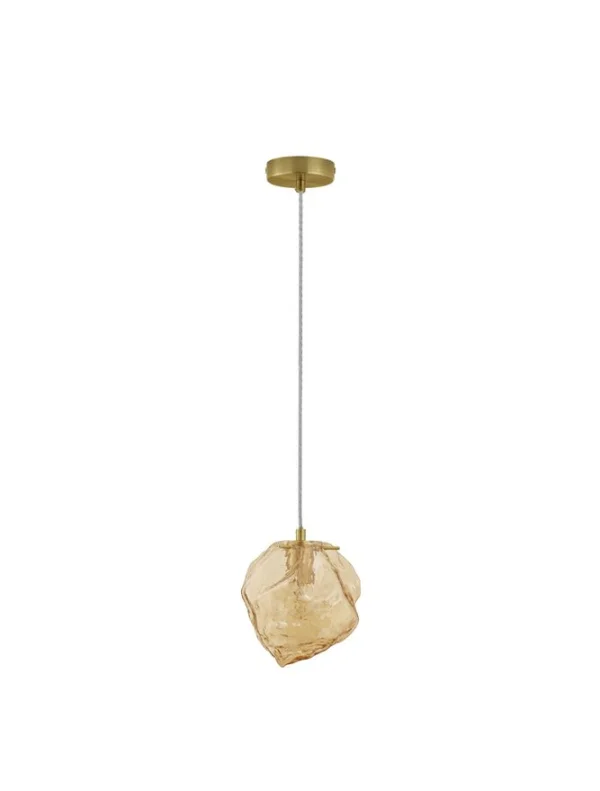 Nova Luce Odell - lampe suspendue - Ø18 x 120 cm - or