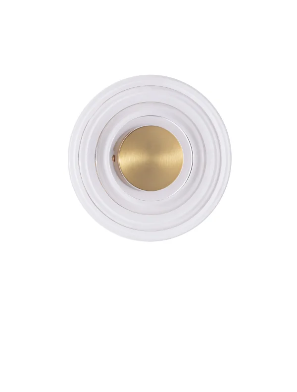 Nova Luce Onrid - applique murale - Ø 18 x 4,5 cm - 5W LED inclus - or