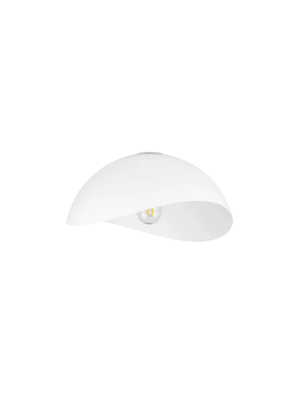 Nova Luce Opsi - plafonnier - Ø 40 x 20 cm - blanc sablé