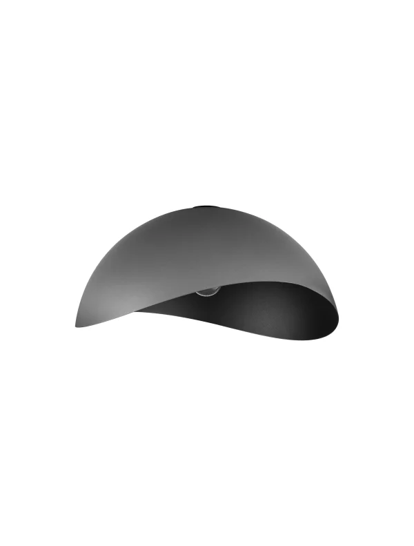 Nova Luce Opsi - plafonnier - Ø 50 x 24 cm - noir sablé