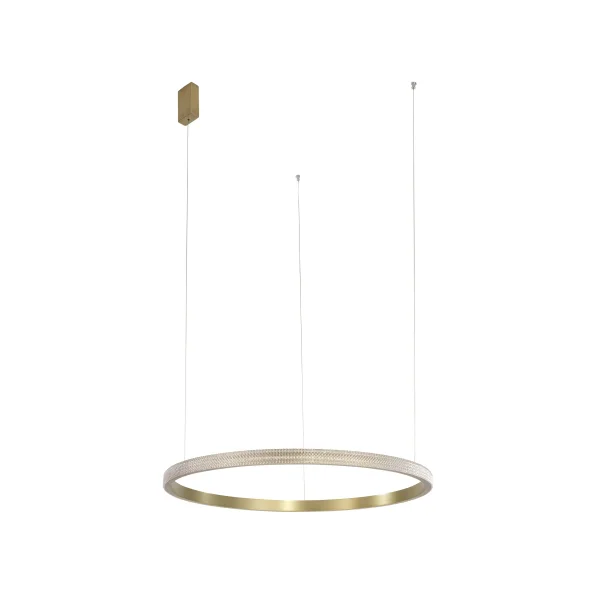 Nova Luce Orlando - lampe suspendue - Ø 85 x 180 cm - 30W LED inclus - laiton antique