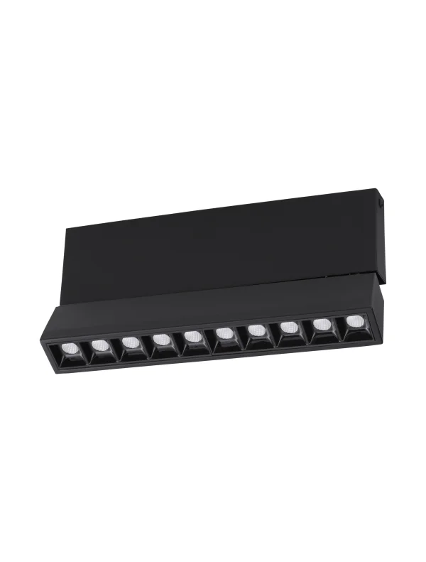 Nova Luce Pad - plafonnier - 27,5 x 4 x 12,2 cm - 15W LED inclus - noir
