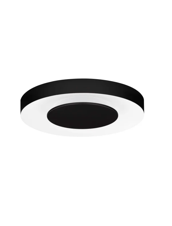 Nova Luce Pada - plafonnier - Ø 40 x 5 cm - 25W dimmable LED inclus - noir sablé et blanc