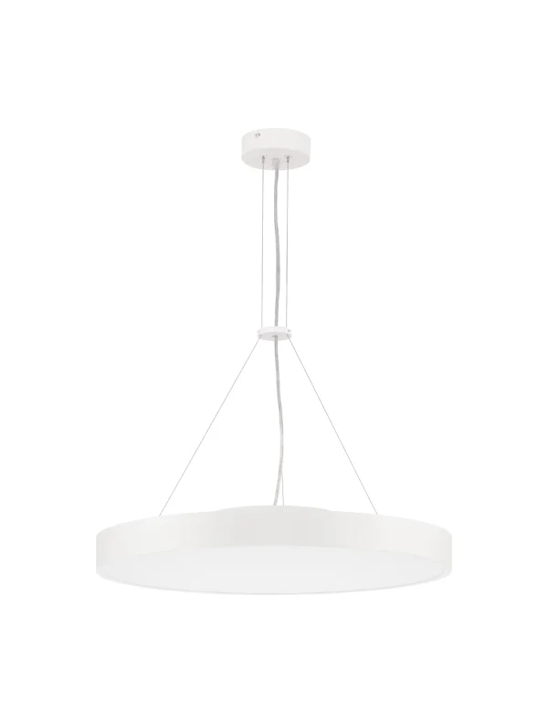 Nova Luce Perfect Profile - lampe suspendue sur télécommande  - Ø 60 x 120 cm - 40W LED dimmable inclus - 2700K-6000K - blanc